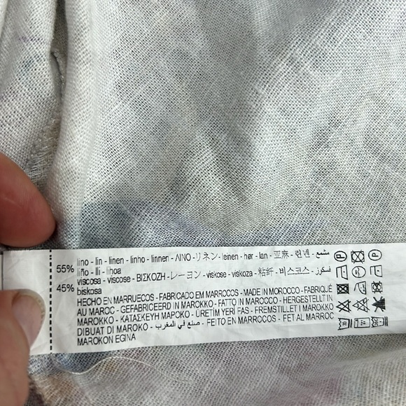 Zara 2725/119/330 floral patchwork linen blogger favorite shirt dress size XXL - Picture 9 of 10